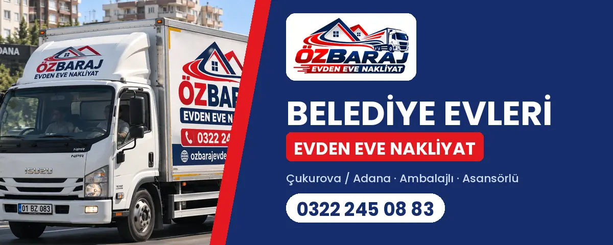 Belediye Evleri evden eve nakliyat - Öz Baraj